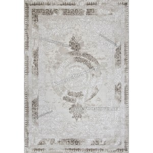 Классический ковер дизайн 104 Белый с бежевым